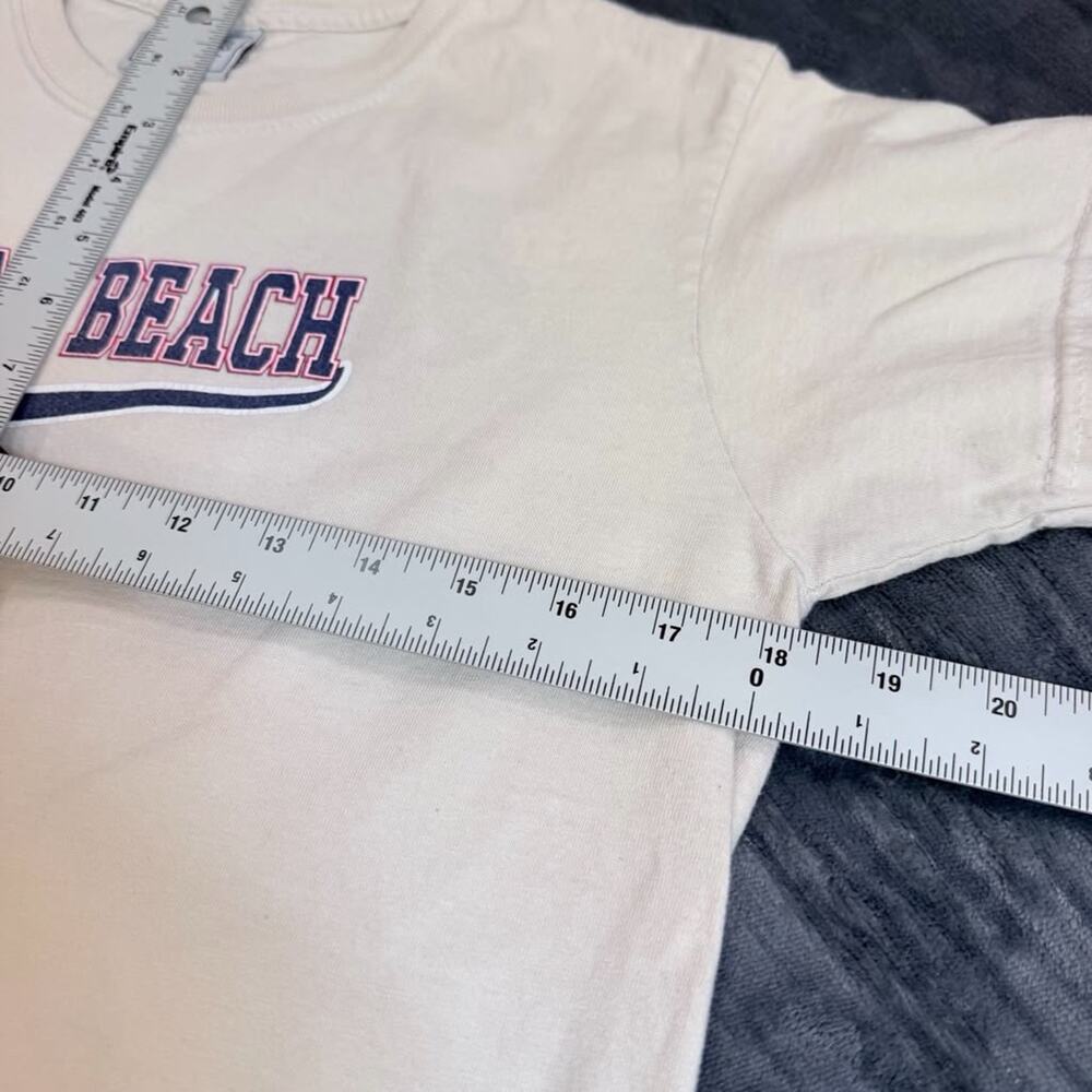 Vtg Ran Tees Women's Palm Beach FL T-Shirt Sz L Peach Made in USA Used Retro - Picture 6 of 10